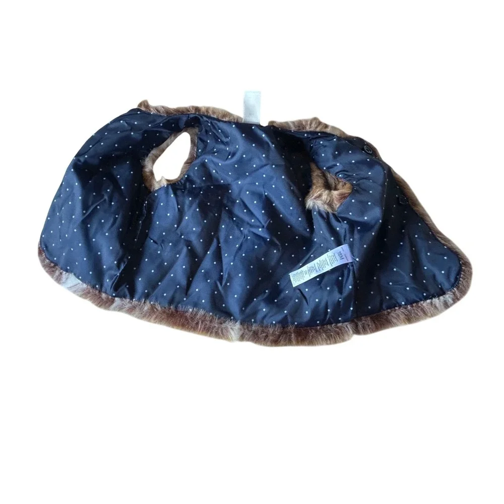 OshKosh B'gosh Baby‎ Girl Brown Faux Fur Vest Size 18M